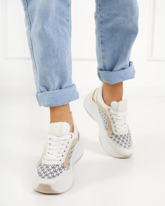 Бежево-білі жіночі спортивні кросівки Weniso - Взуття