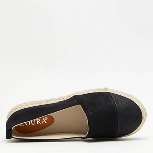Чорні еспадрільї з декоративним носком Стів - Взуття