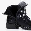 Чорні сумки із срібними прикрасами Leysia - Взуття