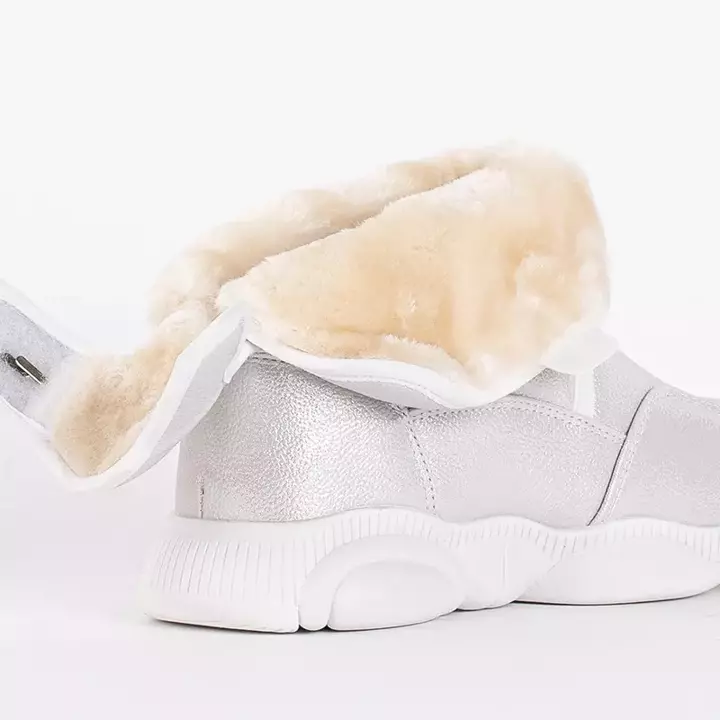 OUTLET Білі дитячі снігові черевики на липучках від Wintori - Footwear