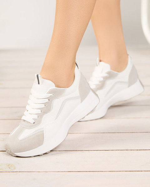 OUTLET Білі жіночі спортивні кросівки Qsial- Footwear