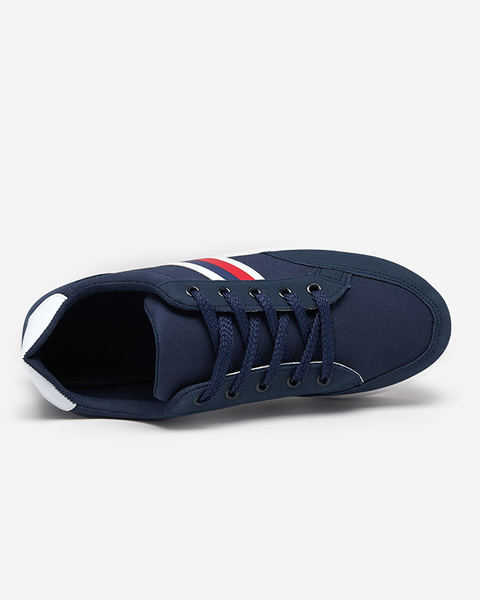 OUTLET Чоловіче спортивне взуття темно-синього кольору Jerek снікерси - Взуття