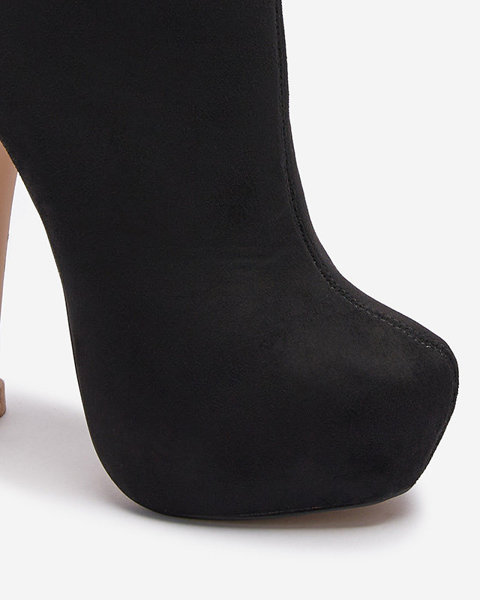 OUTLET Чорні жіночі ботильйони на шпильці Agiocio- Footwear
