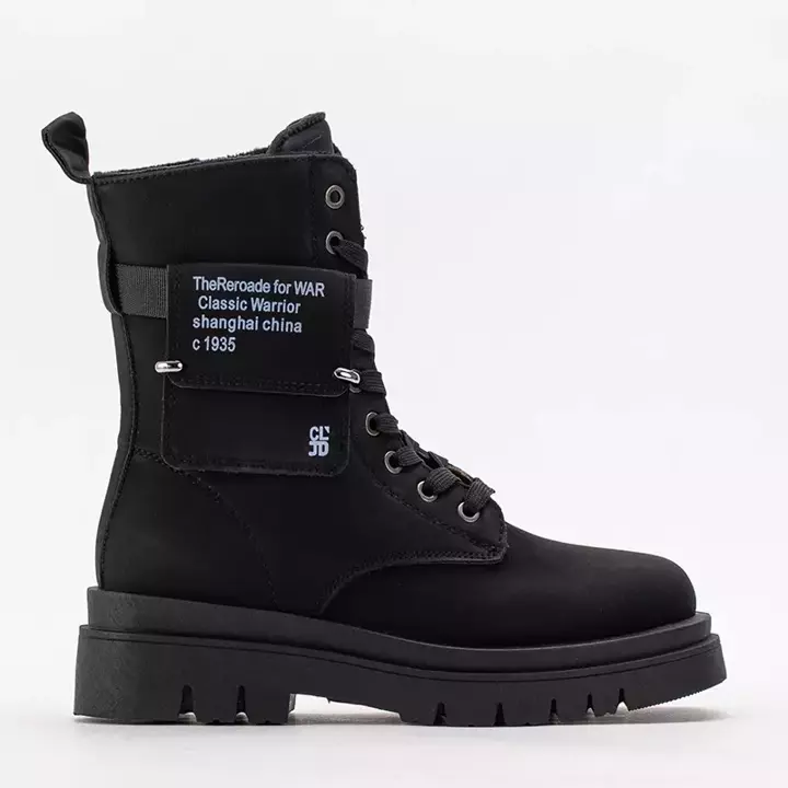 OUTLET Чорні жіночі гірські черевики Armys - Взуття