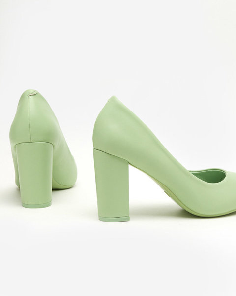 OUTLET Світло-зелені жіночі туфлі на Sweet post - Взуття