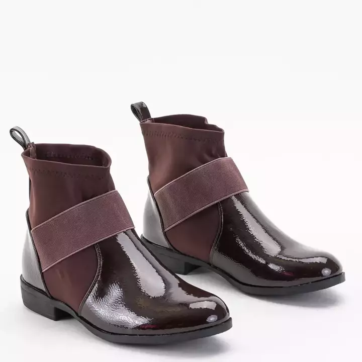 OUTLET Темно-коричневі жіночі ботильйони Jorena - Shoes