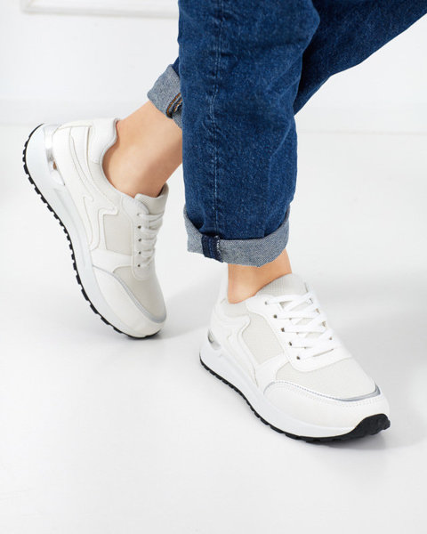 OUTLET Жіноче біле спортивне взуття Pastel від Delani - Взуття