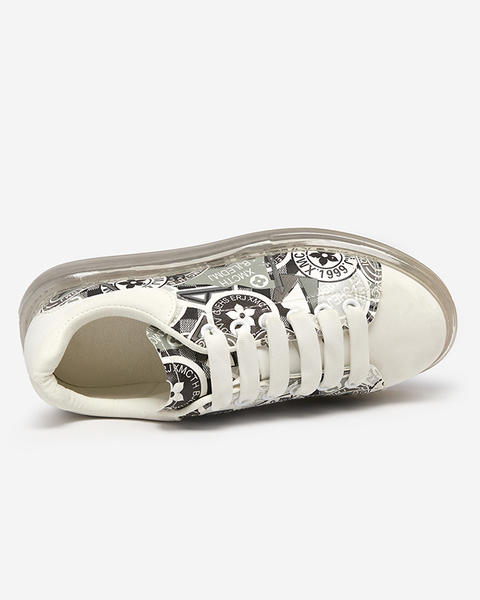 OUTLET Жіночі кросівки з візерунком сірого кольору Froggy - Взуття