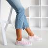 Рожеві жіночі кросівки з смугастим якір - Взуття 1