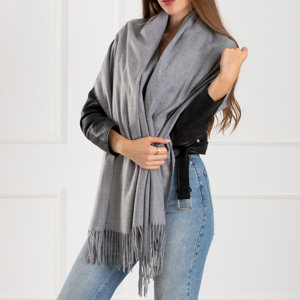 Світло -сірий жіночий шарф