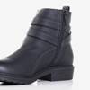 Жіночі чорні черевики на плоских підборах Tideja- Взуття