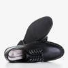 Жіночі чорні низькі черевики з орнаментом Kasaki - Взуття