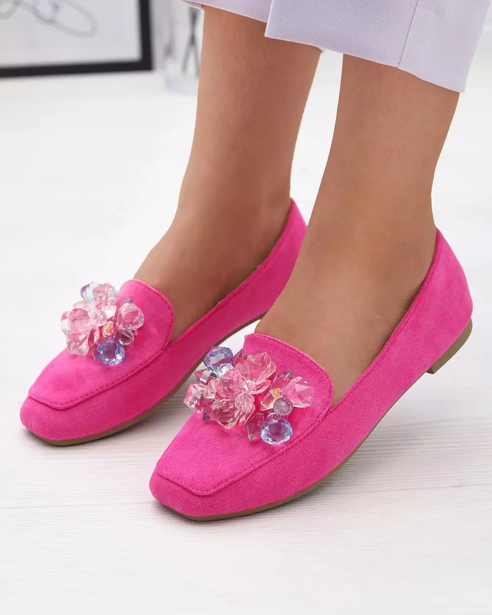 Жіночі мокасини з екозамші кольору фуксії Gepossa- Footwear