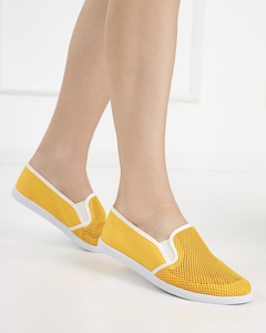 Жовті мокасини з сітчастого матеріалу Dire - Взуття